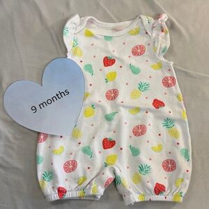 Rococo - short sleeve/sleeveless romper/jumpsuit. Size 9  months
